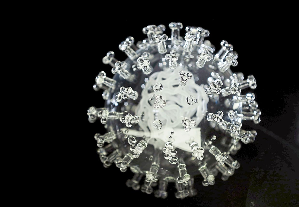 Covid Glass Sculpture